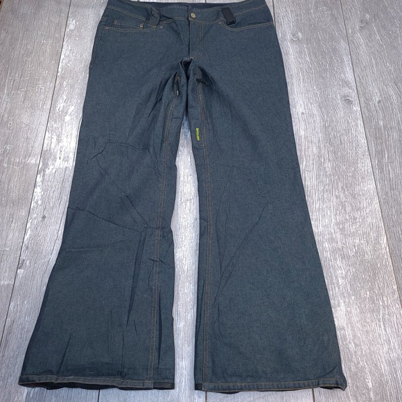 Holden Pants - Holden Snow Pants Womens Large Blue Denim Waterproof Breathable Ski Snowboard